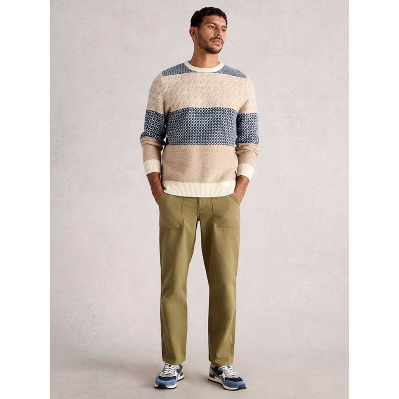 White Stuff Fairisle Multi Crew Neck Jersey image number 3